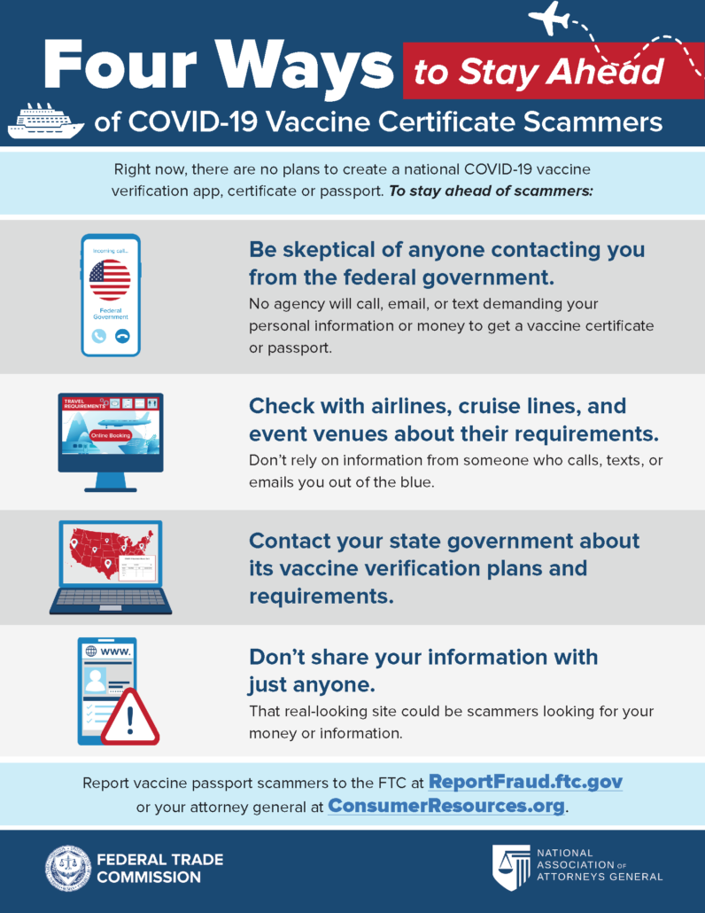 Scammers Cash In On Confusion Over Vaccine Verification Methods